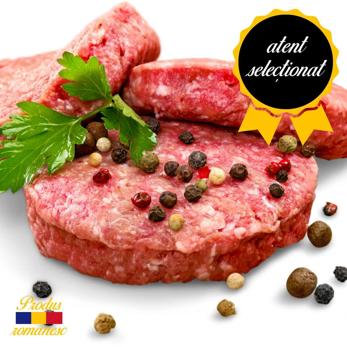 Burgeri de vită, condimentați 4x150gr