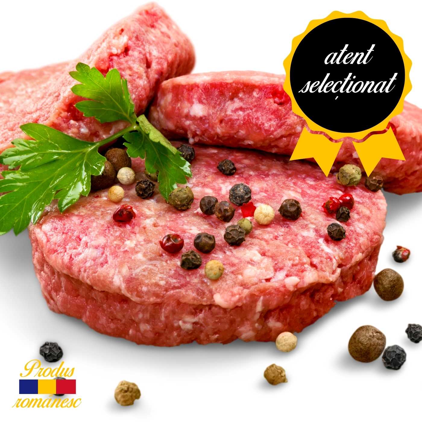 Burgeri de vită, condimentați 4x150gr