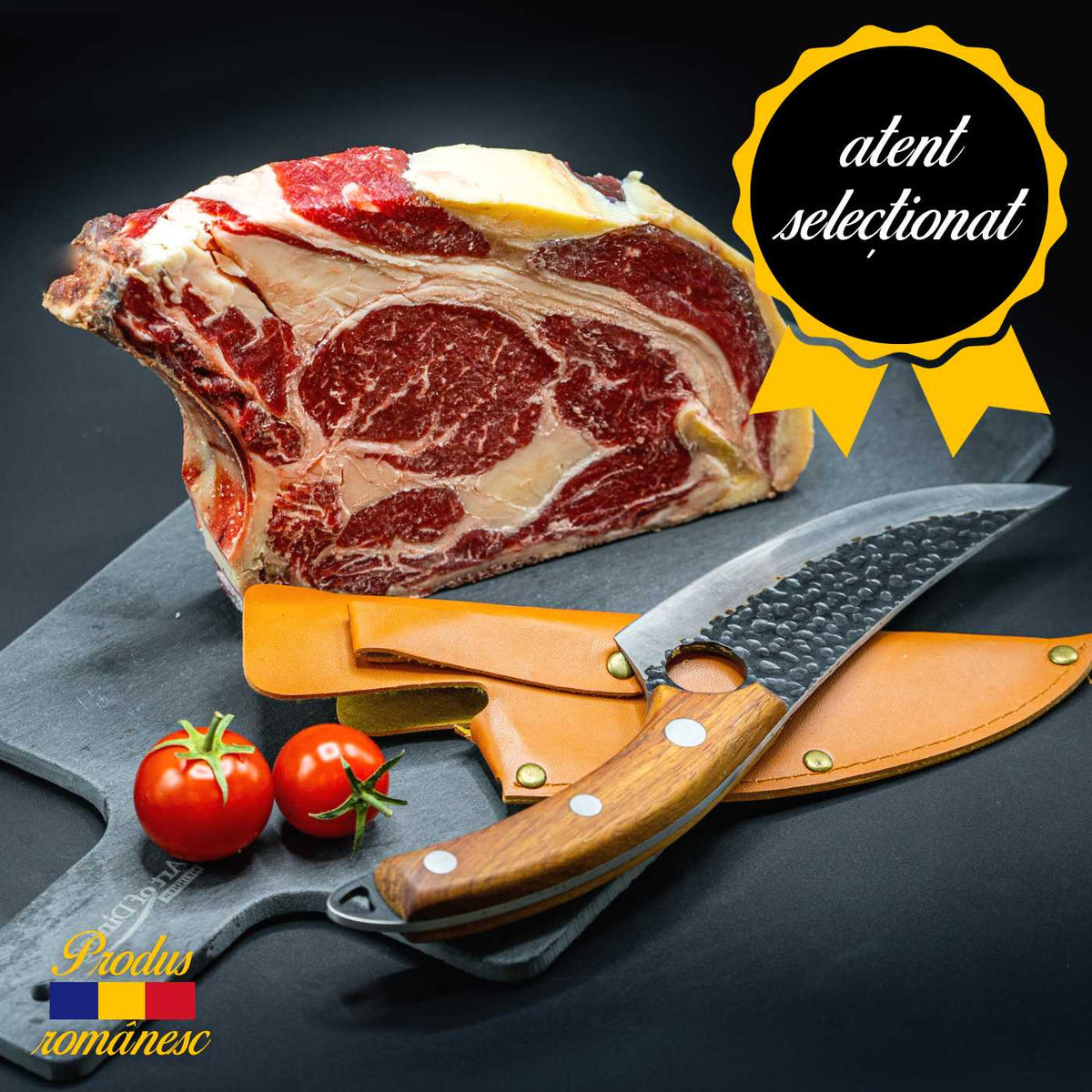 Antricot maturat cu os, ~500g (Ribeye)