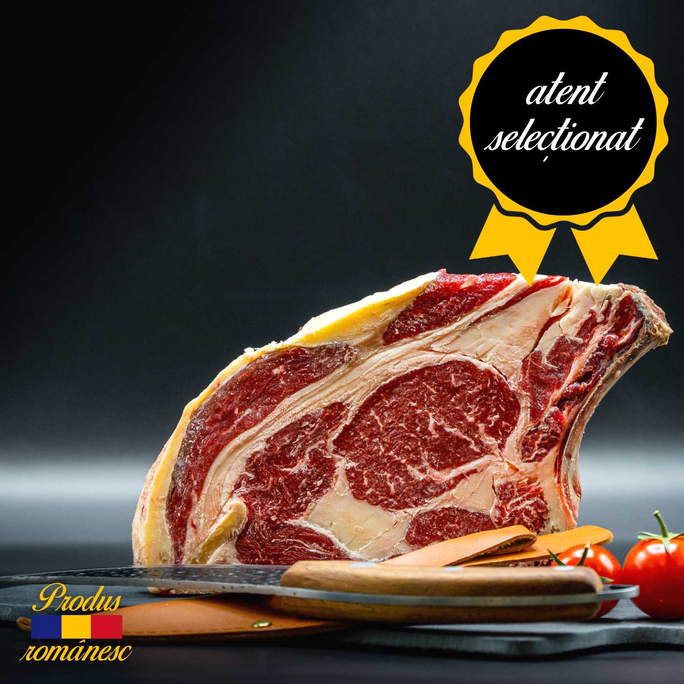Antricot maturat cu os, ~500g (Ribeye)